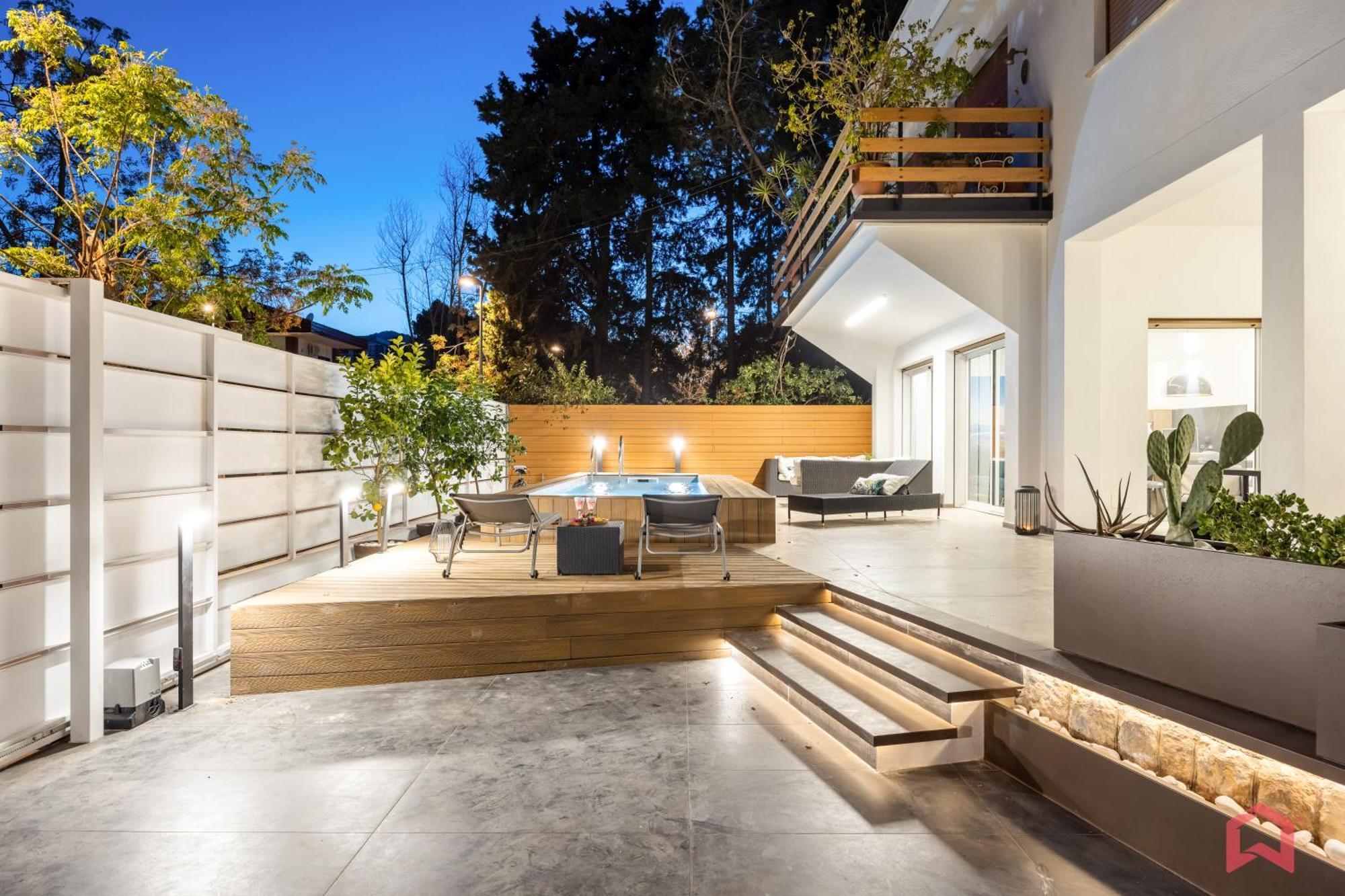Appartamento In Villa Con Piscina Privata Palermo Exterior foto