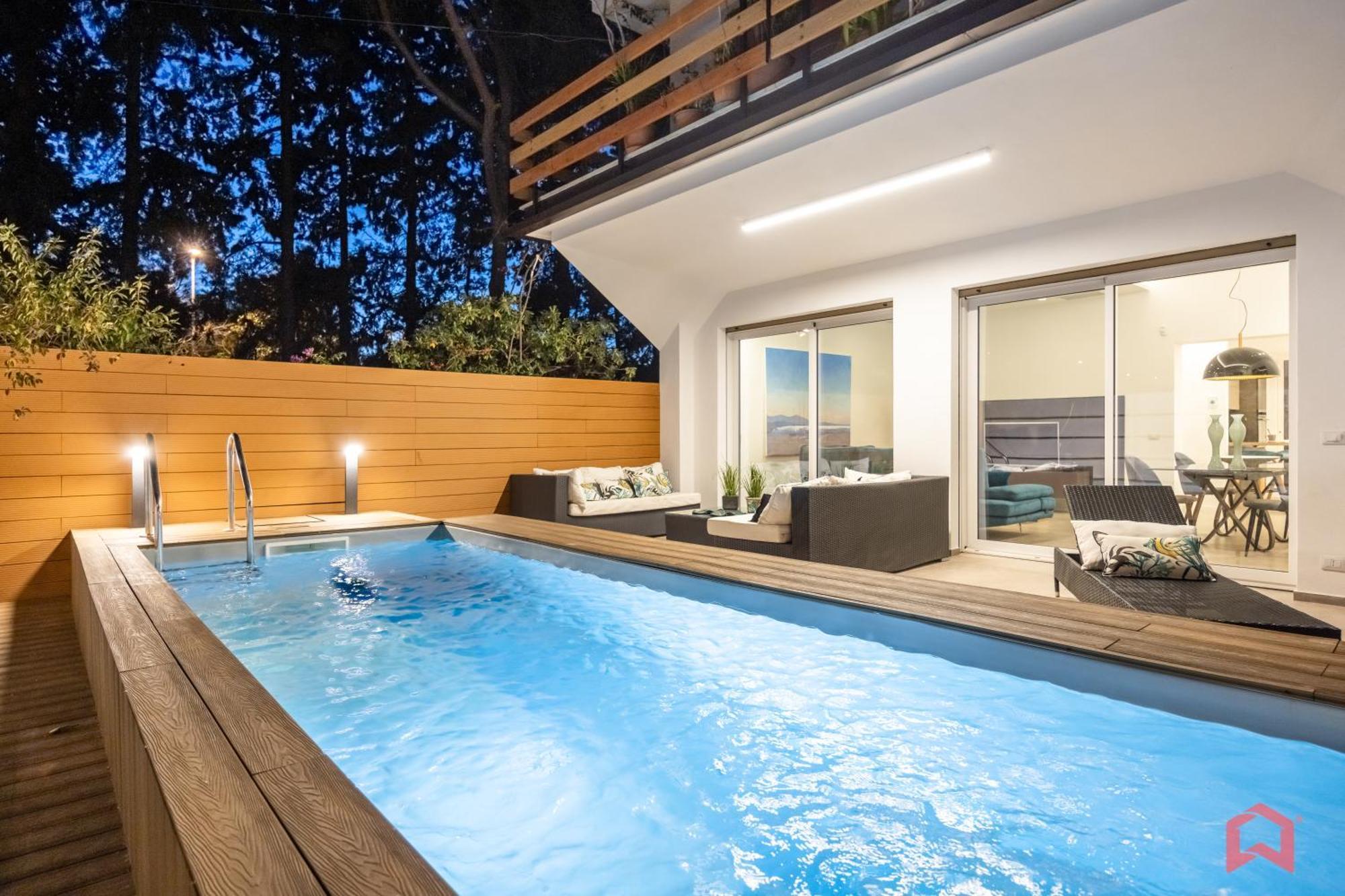 Appartamento In Villa Con Piscina Privata Palermo Exterior foto
