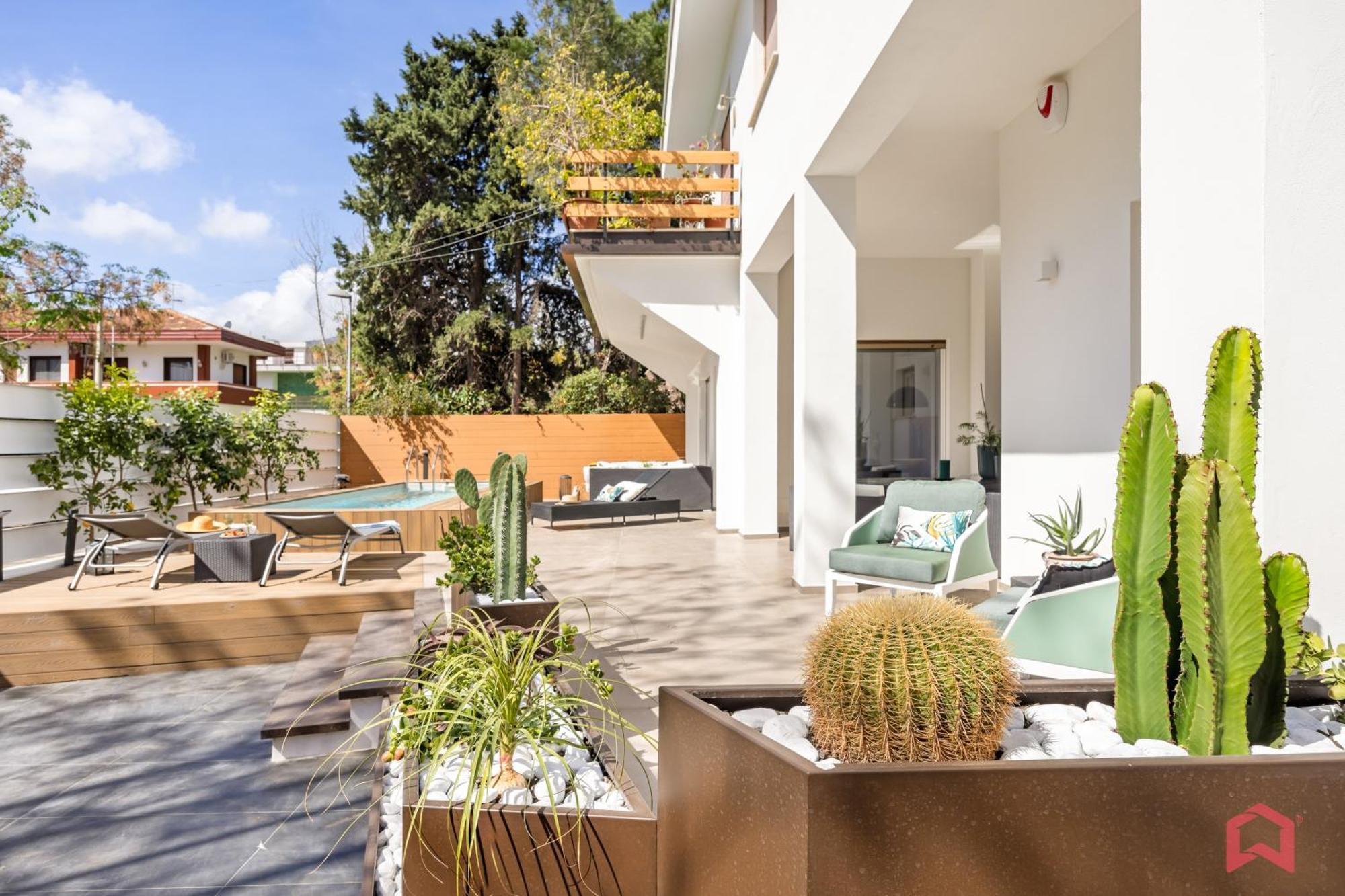 Appartamento In Villa Con Piscina Privata Palermo Exterior foto